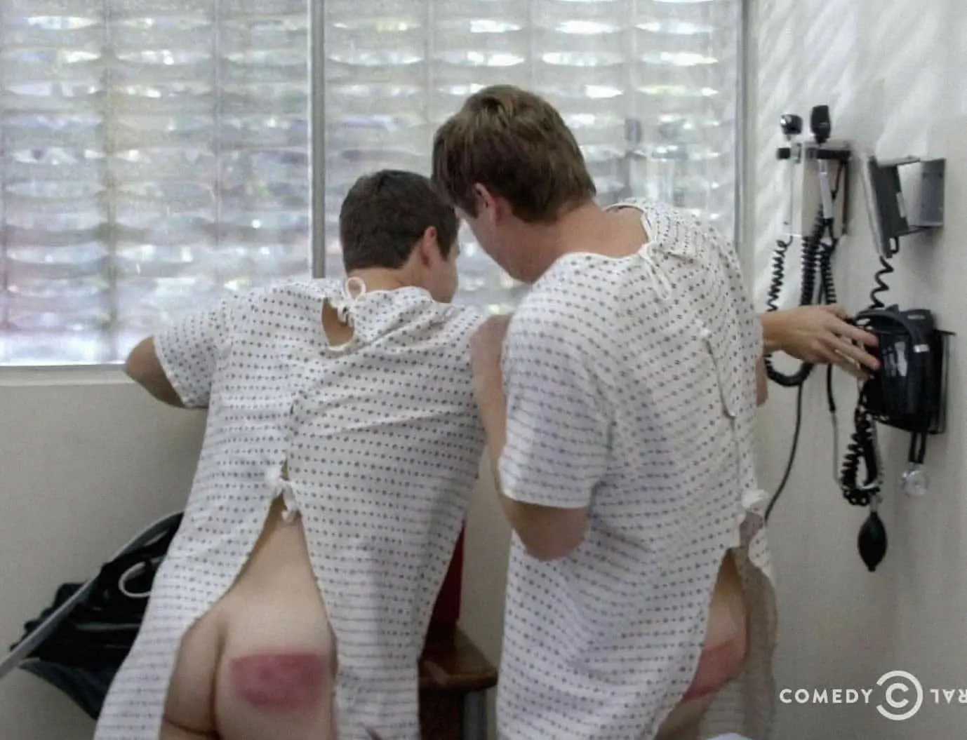 Adam DeVine and Anders Holm naked butt