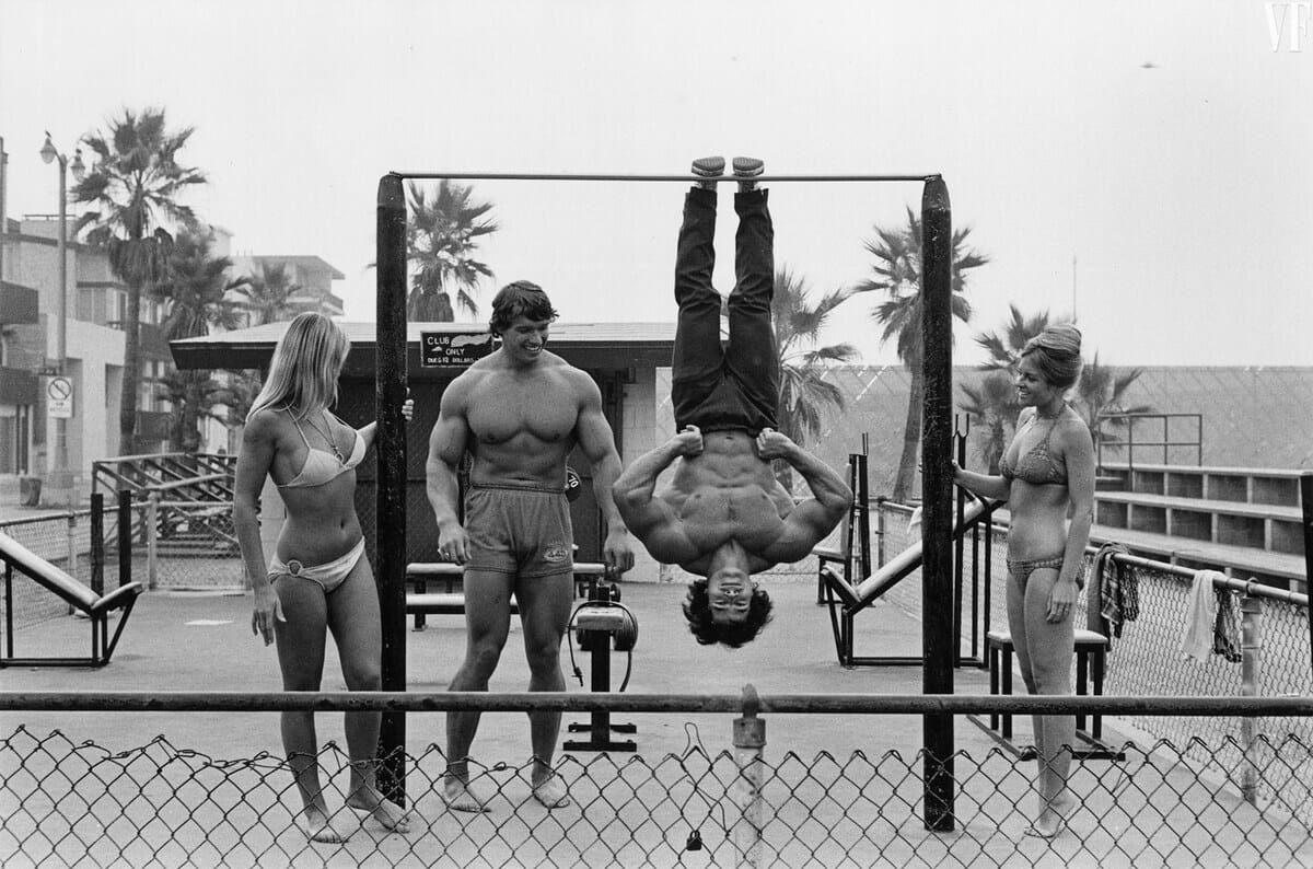 Arnold Schwarzenegger muscle beach