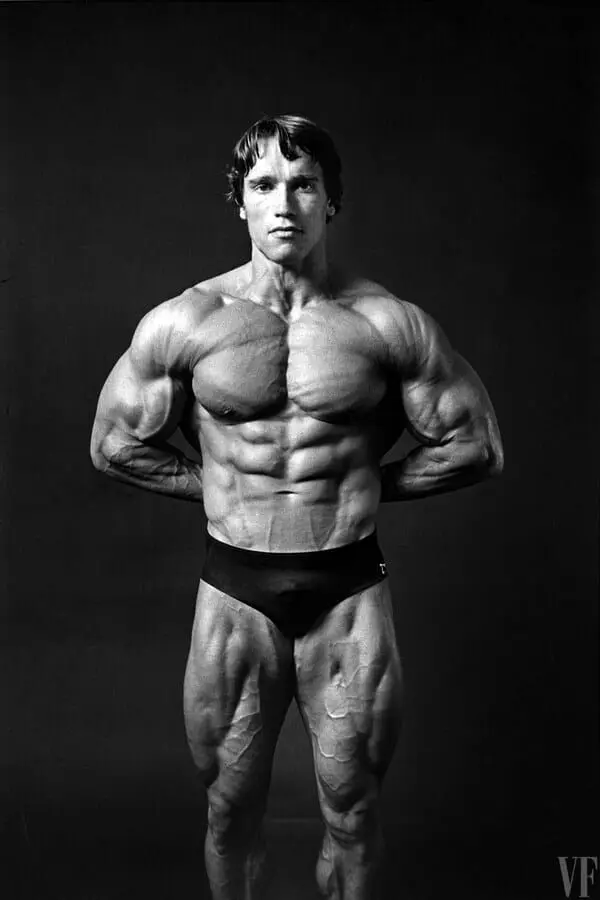 Arnold Schwarzenegger penis bulge photo