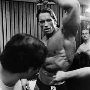 Arnold Schwarzenegger shirtless