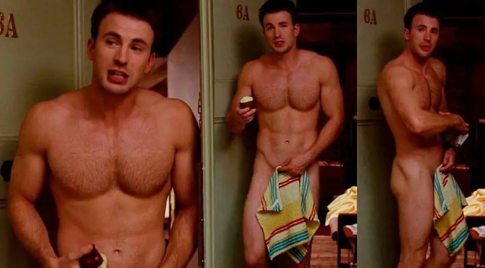 Chris Evans sexy nude body collage