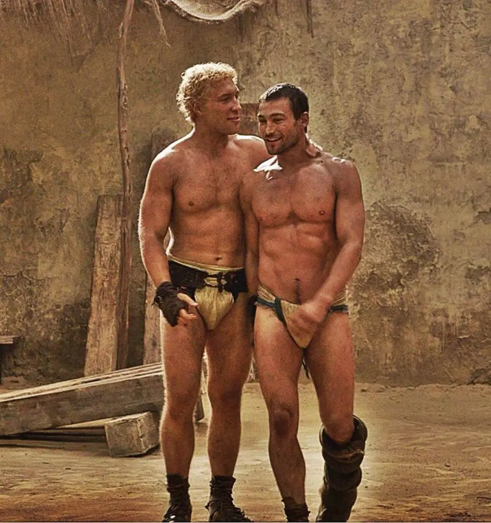 Jai Courtney and Andy Whitfield