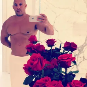 Vin Diesel shirtless selfie