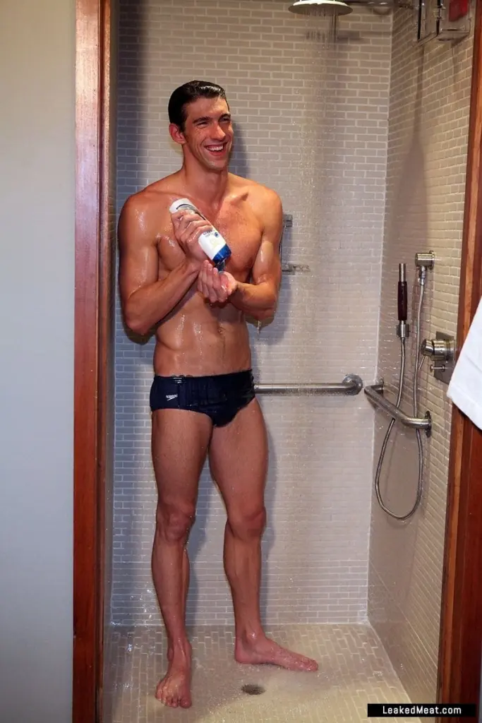 Michael Phelps showering