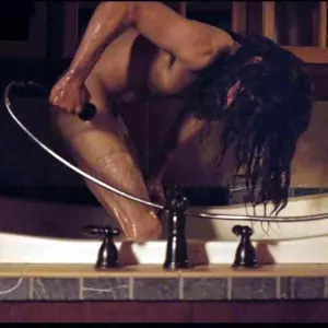 Rami Malek showering