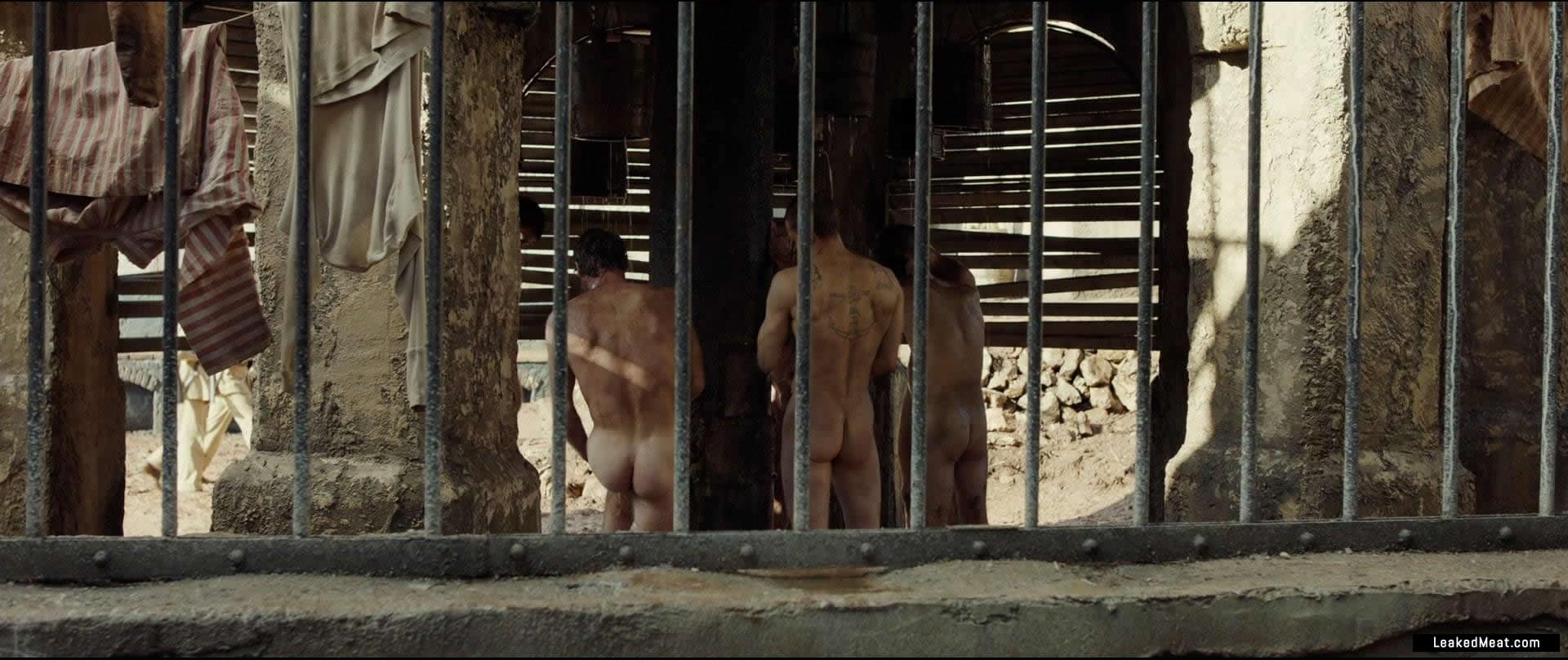 Rami Malek nude shower scene Charlie Hunnam