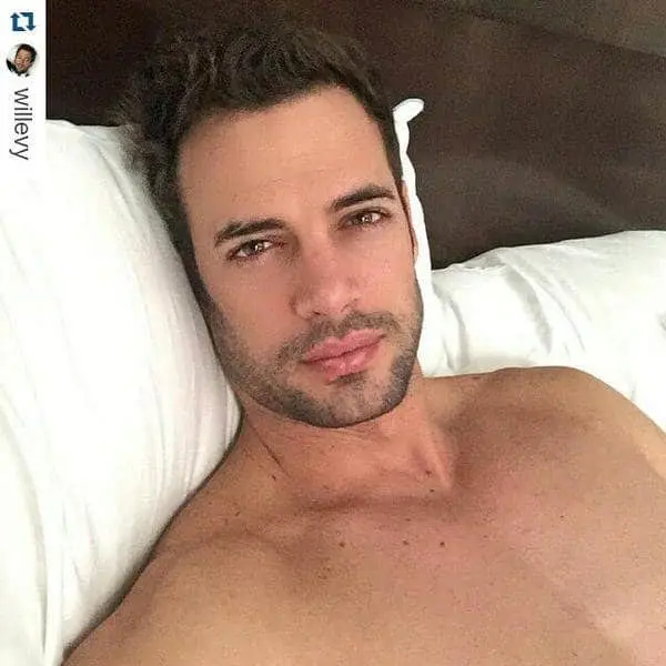 William Levy in bed