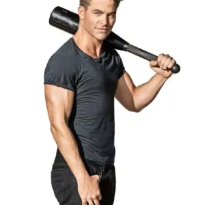Chris Pine baseball bat