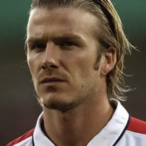 David Beckham sexy long hair