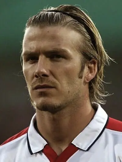 David Beckham sexy long hair