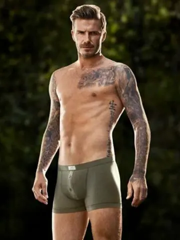 David Beckham stripped down