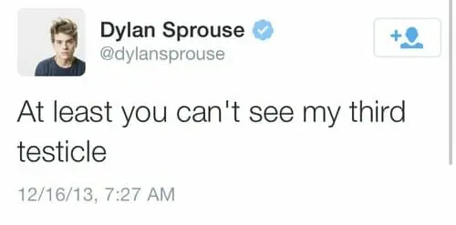 Dylan Sprouse nude tweet