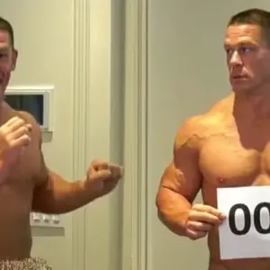 John Cena shirtless muscles