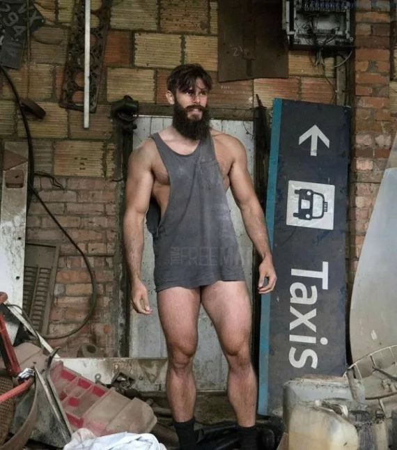 Killian Belliard Nude The French Model Bearded Lumberjack Exposed