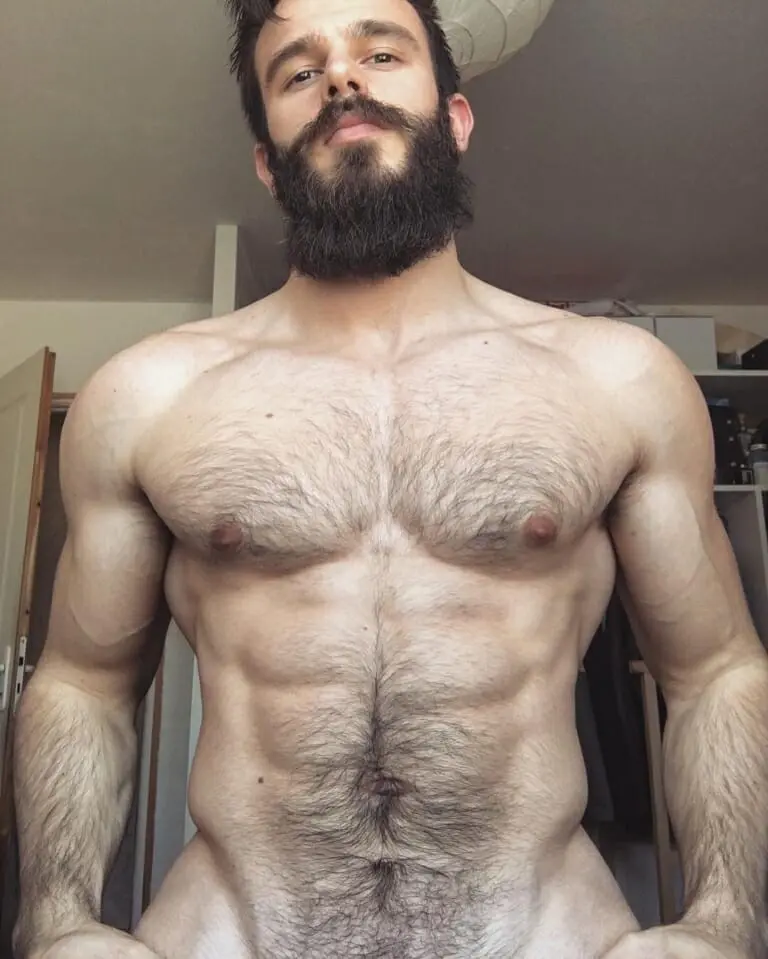 Killian Belliard Nude The French Model Bearded Lumberjack Exposed Leaked Meat