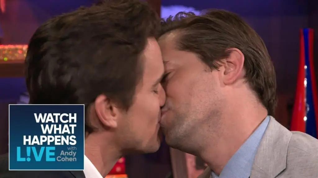 Matt Bomer and Andrew Rannells kiss (2)