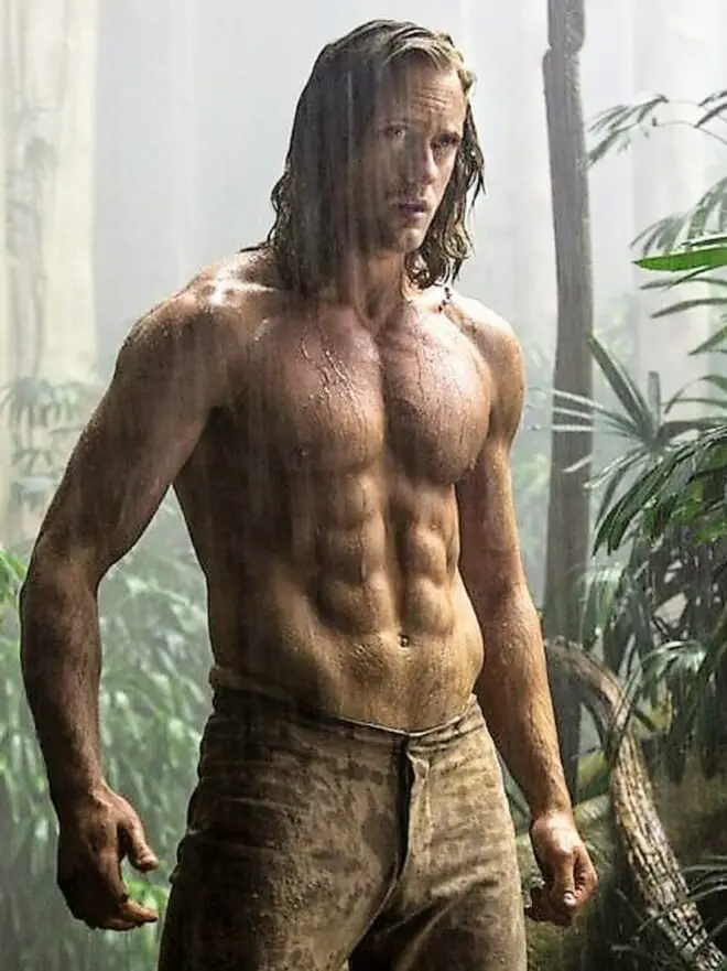Alexander Skarsgard ripped body in Tarzan