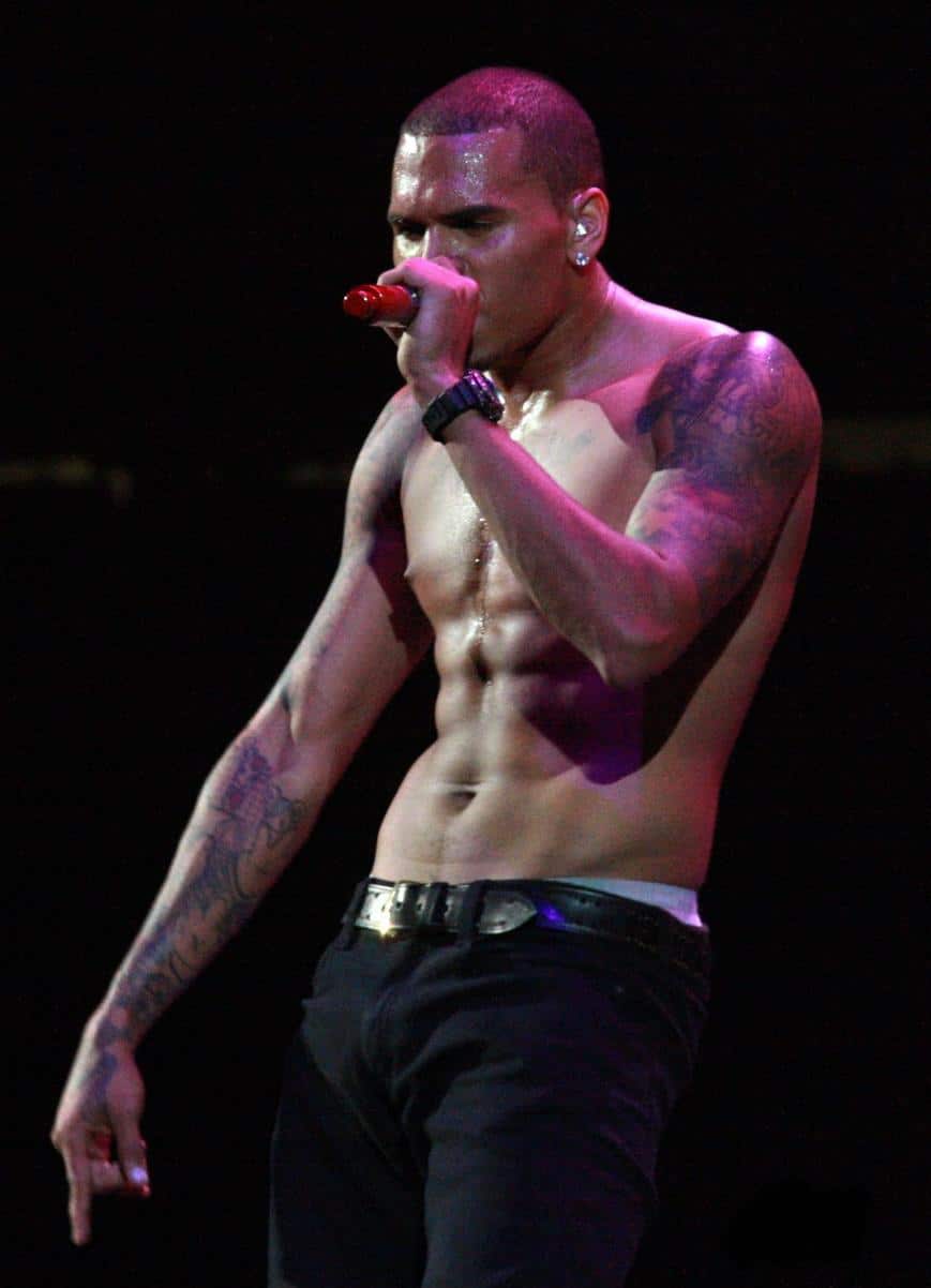 Chris Brown dick slip