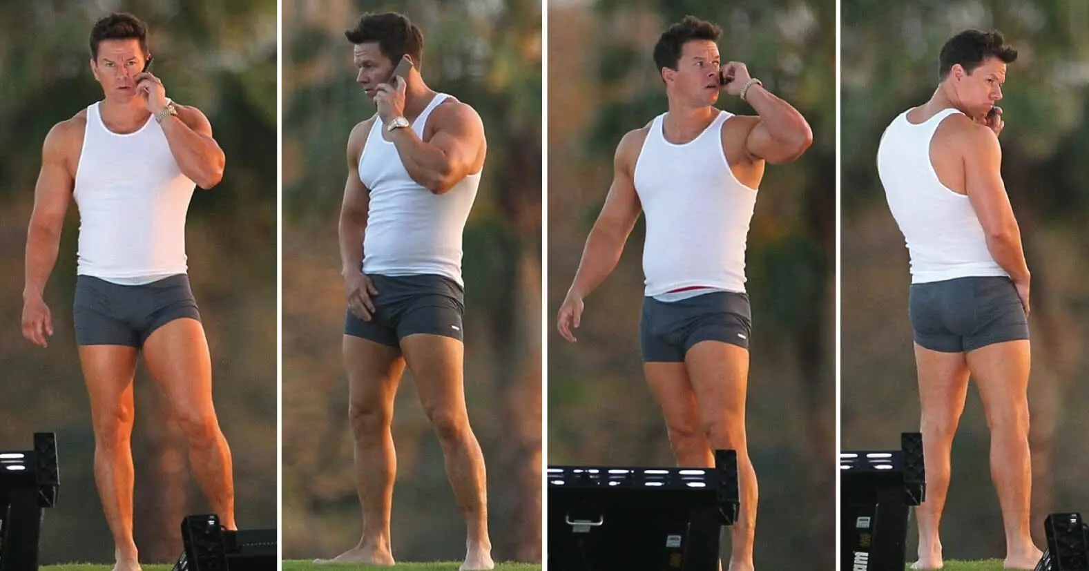 Mark Wahlberg underwear and big bulge