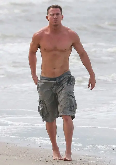 Channing Tatum bare at the beach