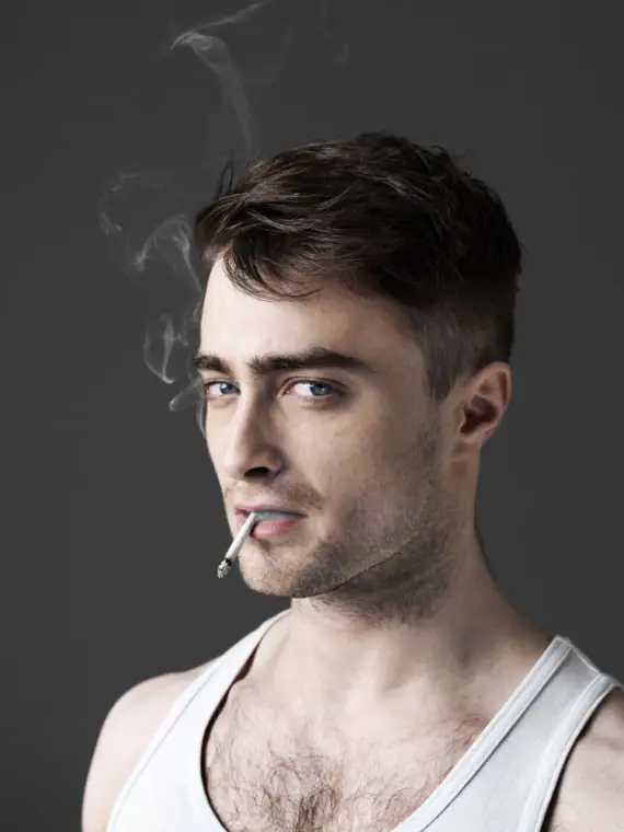 Daniel Radcliffe sexy cigarette