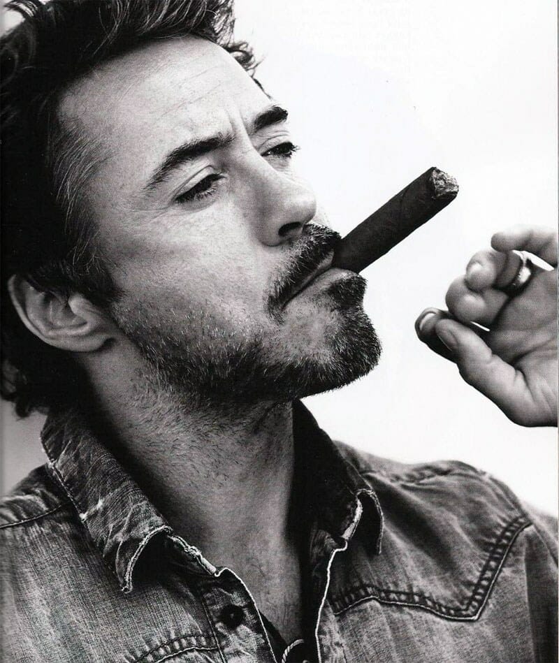 Robert Downey Jr. smoking