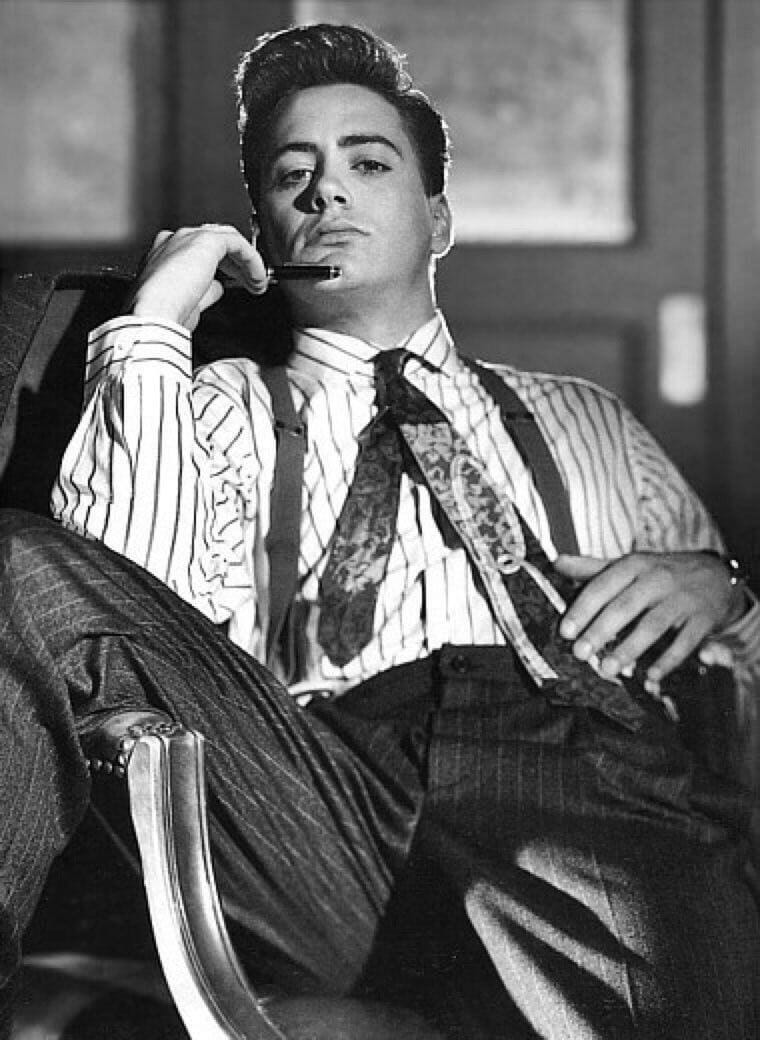 Robert Downey Jr. black and white