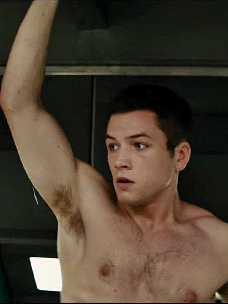 Taron Egerton shirtless and sexy