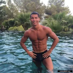 Cristiano Ronaldo exposing dick