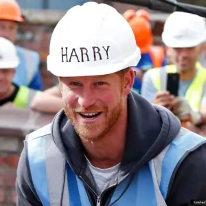 Prince Harry construction worker