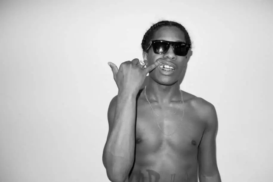A$AP Rocky shirtless grill