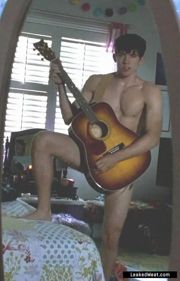 Carter Jenkins naked guitar