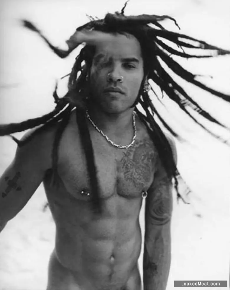 Lenny Kravitz shirtless dreads
