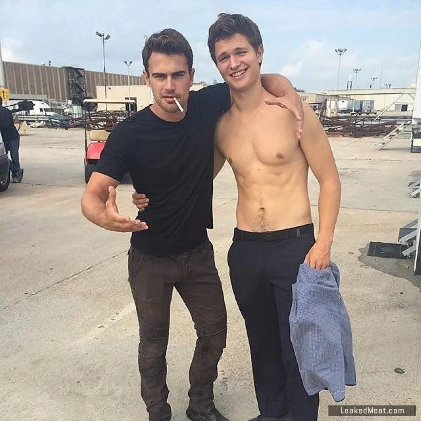 Theo James with Ansel Elgort