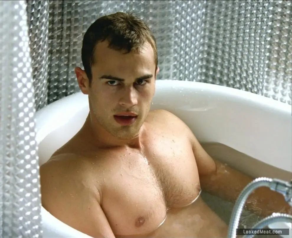 Theo James naked in tub