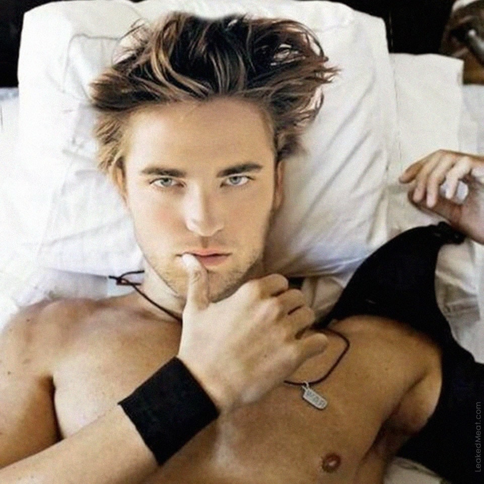 Robert Pattinson hot photo in bed